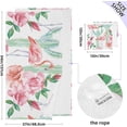 thumbnail image 3 of Flamingo Cactus Cotton Towel Set 2 Piece, 1 Bath Towels 1 Washcloth, Soft Fast Dry Super Absorbent Face Hand Towel for Bathroom Hotel Gym Spa and Beach, 3 of 7