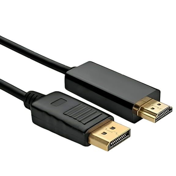 DisplayPort DP to HDMI Male to Male Display Port Cable Cord Adapter Converter 6F - axGear