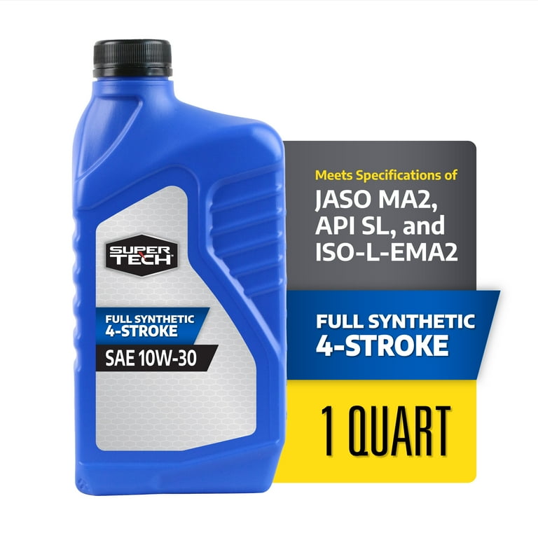 Super Tech Full Synthetic SAE 10W-30 4-Stroke ATV Motor Oil 1