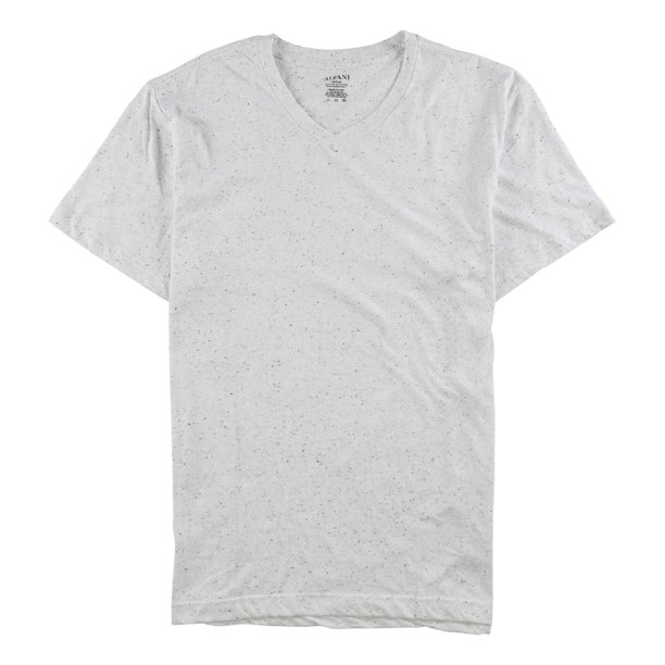 Alfani - Camiseta interior con cuello en V para hombre, color blanco, grande Alfani Camiseta adornada