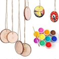 thumbnail image 3 of 30Pcs Unfinished Wood Slices with Bark for Crafts Wood Kit Circles Log Discs for DIY Craft Wedding, 3 of 5