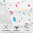 thumbnail image 5 of Yayeee 2 Pack Hand Towels for Bathroom 100% Cotton 16" x 28" Soft Absorbent Kitchen Towel, White Retro Pattern, 5 of 7