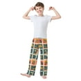 thumbnail image 2 of FORMRS Boys Pajama Pants with Pockets Size 9-10Y Kids Lounge Sleep Bottoms, Jungle Stamp, 2 of 8