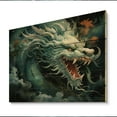 thumbnail image 2 of Designart "Jade Dragon China Art painting I" Chinese Print on Natural Pine Wood, 2 of 5