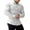 White, variant on 1/4 Zip Pullover Sweater Men Clearance Sweatshirts Casual Solid Turn-down Collar Button Long Sleeve Shirt