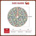 thumbnail image 3 of Daiia Rose Flowers Drawing Merry Christmas Tree Skirt , Xmas Large Lace-up Tree Skirt, Santa Snowflakes Rustic Home Decorations New Year Party Farmhouse Decor-36", 3 of 7