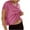 Hot Pink, variant on Clearance under 10 DYTTDG Womens Open Back Workout Backless Short Sleeve Athletic Shirt Running Cropped Top Gym Yoga Tee Black,L