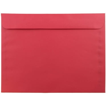 JAM Paper 9 x 12 Booklet Envelopes, Red, 100/Pack