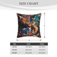 thumbnail image 2 of KLL Whimsical Animal Spiral Decorative Throw Pillow Covers Velvet Soft for Couch Sofa Bedroom Living Room Outdoor (No pillow core)- 18"x18", 2 of 5