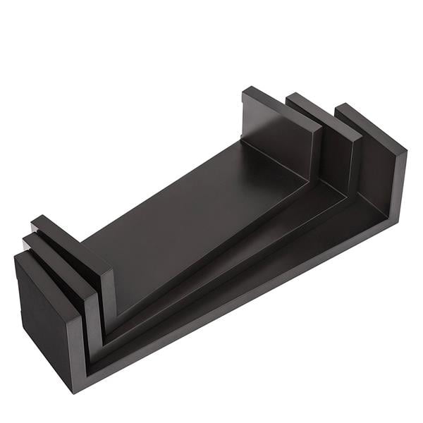 JUNWELL Set of 3 Floating Display Shelves Ledge Bookshelf Wall Mount