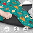 thumbnail image 3 of Sikiie Cute Hens And Rooster Car Foot Mat Set of 4 Pieces Basics Universal Fit Rubber Carpet Floor Mats For Car SUV Van & Truck, 26.8"L x 17.3"W (Front), 13"L x 17.3"W(Rear), 3 of 6
