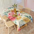 thumbnail image 6 of Pioneer Flower Floral Print Pattern Rectangle Tablecloth 60"x102",Waterproof Polyester Rectangle Table Cloth, Wipeable Spillproof Polyester Tablecloth for Dining, Camping, Indoor and Outdoor, 6 of 6