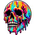 thumbnail image 3 of CafePress - Vibrant Melting Skull - 20 Oz White Ceramic Mega Mug, 3 of 5