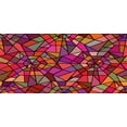 thumbnail image 4 of Abstract Piggy Bank, Mosaic Style Stained Glass Fractal Colorful Geometric Triangle Forms Image, Ceramic Coin Bank Money Box for Cash Saving, 3.6" X 3.2", Multicolor, by Ambesonne, 4 of 4