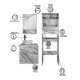 thumbnail image 5 of Combo Gabinetes Para Baño CASABLANCA Con Sobre WC Y Botiquín., 5 of 6