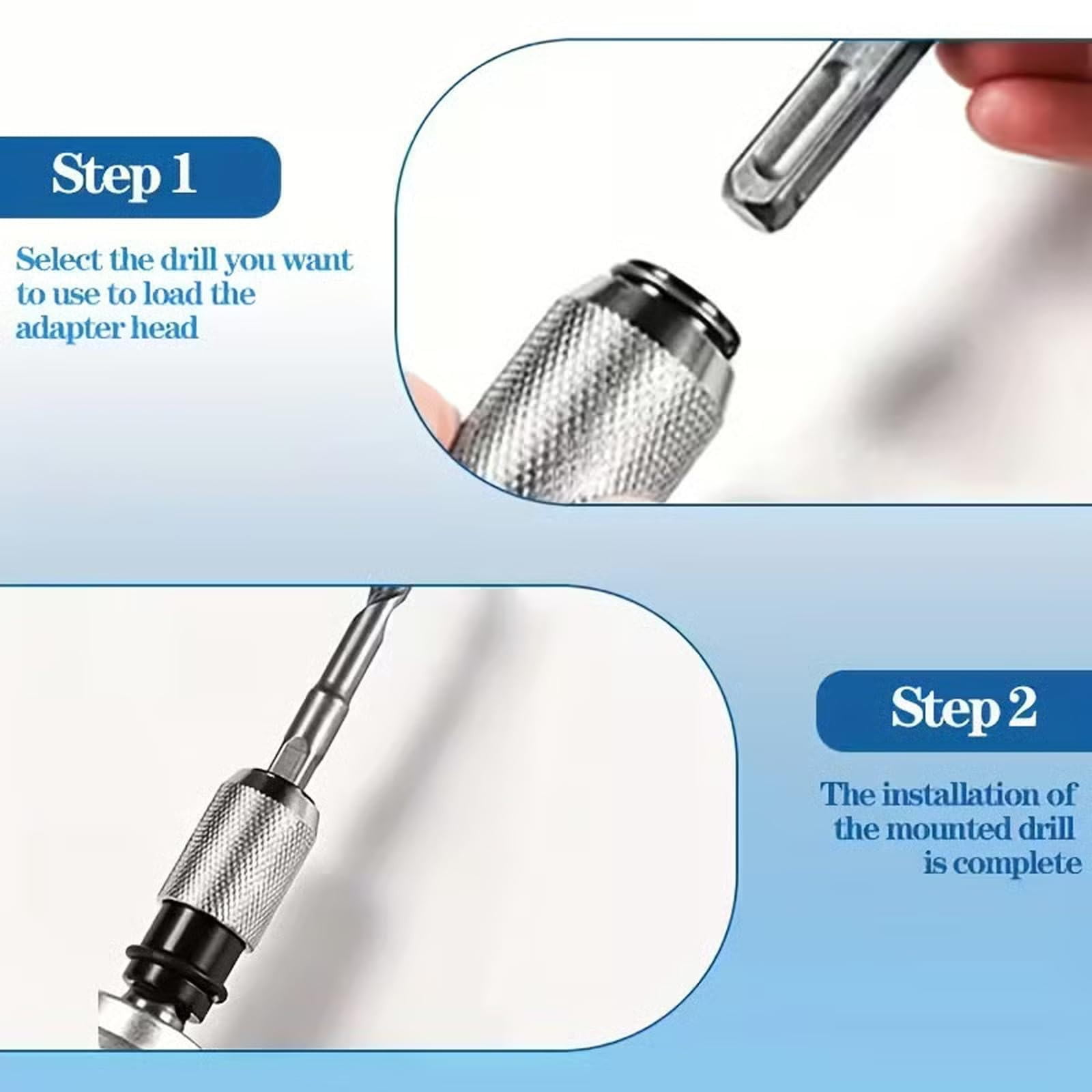An Adapter Kit With Drill Bits. Hammer Adapter With Impact Drill Bits Set 5Pcs Multi Functional Hammer To Drill Converter With Adapter And 4 Hammers Bits Quick Release Adapters Converter