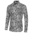 thumbnail image 2 of INSPIRE CHIC Men's Vintage Leopard Printed Button Down Long Sleeve Cotton Shirt, 2 of 7