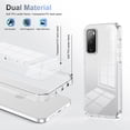 thumbnail image 4 of Compatiable with Samsung Galaxy S20 FE Case Clear, Transparent Crystal Shockproof Phone Case, Slim Anti-Scratch Hard PC + Soft TPU Back Protective Cover Bumper Non-Slip Design, Clear, 4 of 8