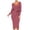 Purple, variant on hoksml Fall Dresses Fashion Women Sexy Long Sleeve Solid Dress Bandage Party Skinny Sweet Dress Gift