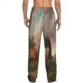 thumbnail image 3 of Kll Mens Pajama Pants For Men,Mens Lounge Pants,Funny Gifts For Men,Men'S Pajama Bottoms-Three Horses Oil Painting, 3 of 9