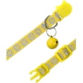 thumbnail image 3 of Reflective Cat Collars Breakaway with Bell, 2 Pack Girl Boy Pet Kitten Collar Adjustable 7.5-12.5 Inch Yellow, 3 of 5