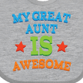 thumbnail image 4 of Inktastic My Great Aunt is Awesome Boys or Girls Baby Bib, 4 of 4