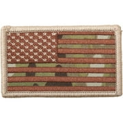 Multicam Camouflage - US Flag Patch with Hook Back USA Made