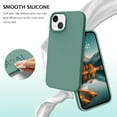 thumbnail image 4 of iPhone 13 Case, Liquid Silicone Soft Gel Rubber iPhone 13 Phone Case Slim Fit Cover with Microfiber Lining Shockproof Protective Phone Cases for iPhone 13 6.1 inch, Pine Green, 4 of 16