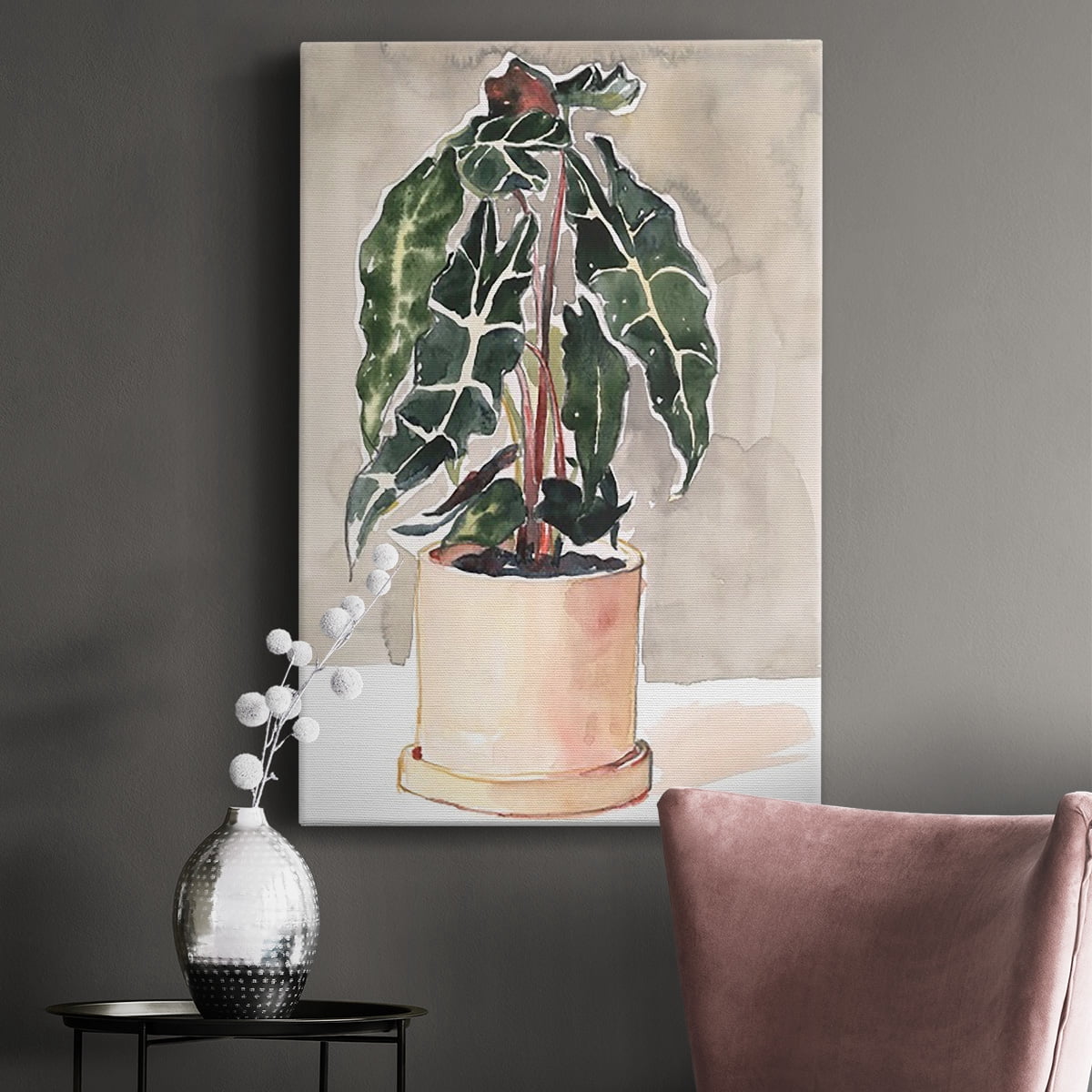 Potted Houseplant I Premium Gallery Wrapped Canvas - Ready to Hang