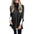 thumbnail image 2 of IMENGL Chandail Col Roulé Mode Couleur Unie, Noir 3TG, Taille 3TG, 2 of 5