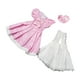 thumbnail image 1 of Disfraz de princesa para muñeca a escala 1/6 para niñas pequeñas, ideal para cosplay de 11,81'' Rosa y blanco, 1 of 9