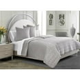 thumbnail image 5 of Michael Amini Affluent 4-Piece King Velvet Quilt Set in Dove Gray, 5 of 5