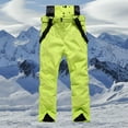 thumbnail image 2 of PXLKNZH Women's Snow Pants Waterproof Insulated Softshell Pants Outdoor Hiking Ski Pants Winter Warm Snowboarding PantsArmy Green,XXL, 2 of 7
