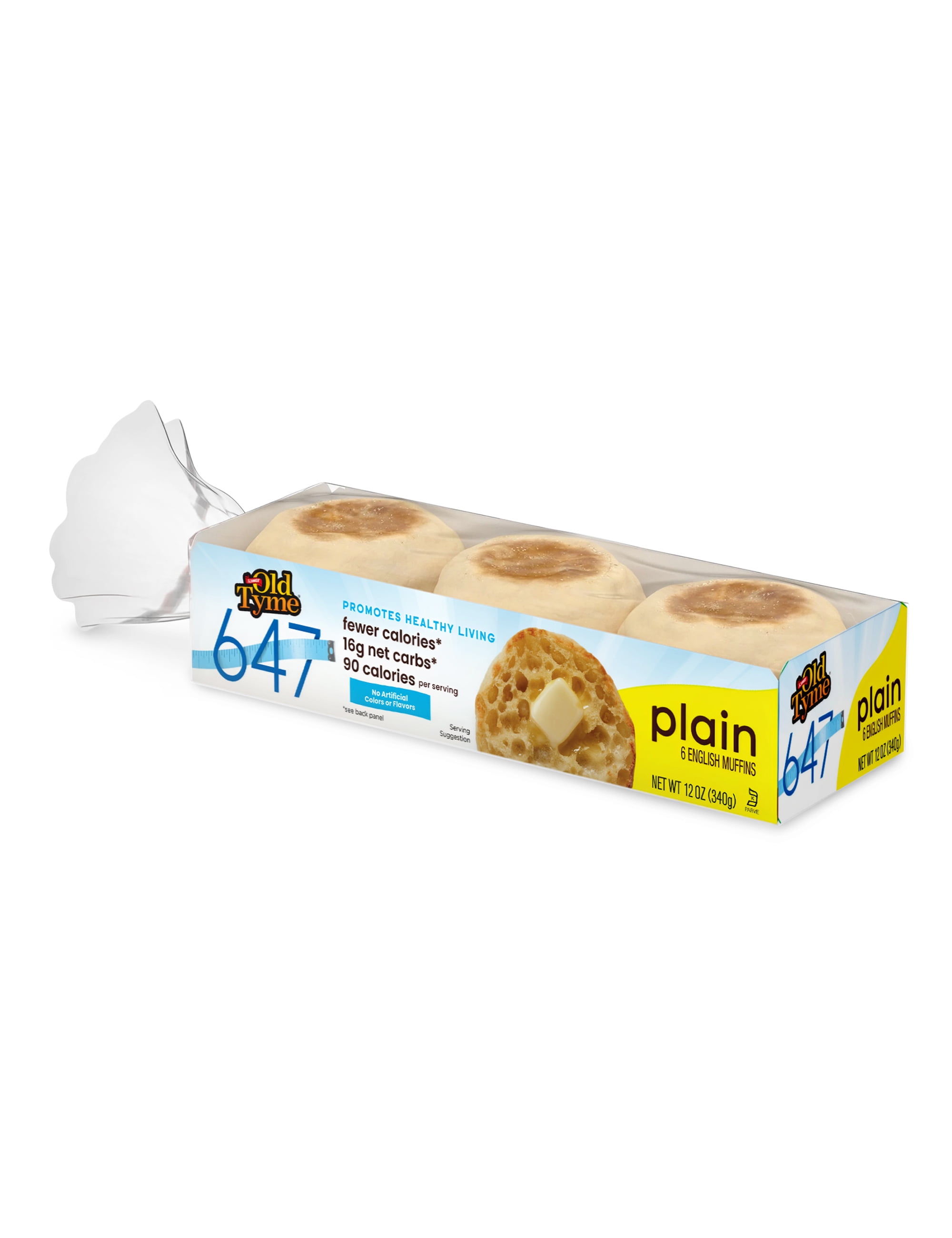 Schmidt Old Tyme 647 Low-Calorie Soft Texture English Muffins, 6 Count