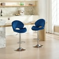 thumbnail image 2 of Bar Stools Set of 4 - Adjustable Barstools with Back and Footrest, Counter Height Bar Chairs for Kitchen, Pub, 2 of 10