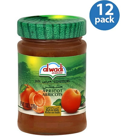 Al Wadi Jam Apricot, 13 Oz, (pack Of 12)
