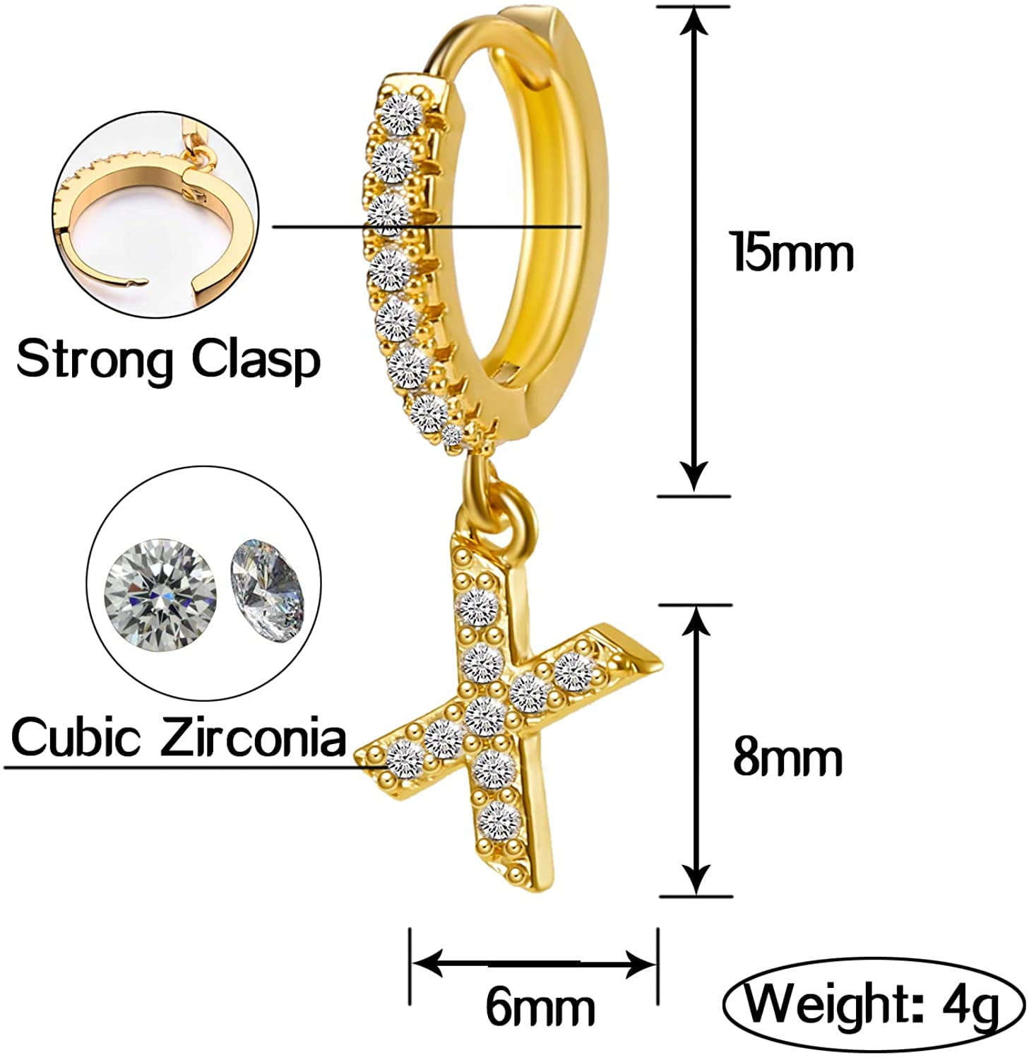 Initial Hoop Earrings Heart Drop Dangle Alphabet Letters A To Z Hoop Earrings for Girl 14K Real Gold Plated Huggie Earrings 
