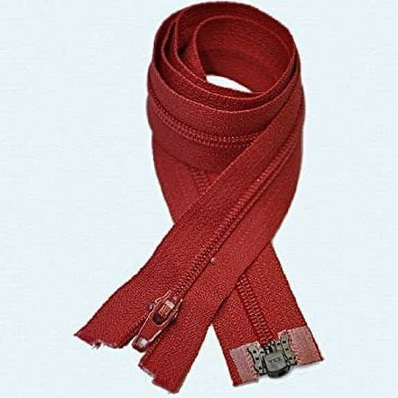 12" Zipper YKK #3 Thin Nylon-coil Separating ~ Formal Wear ~ 519 Hot Red (3 Zippers/pack)
