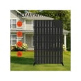 thumbnail image 7 of EastVita Metal Privacy Screen 72 inch H X 47 inch W Outdoor Privacy Screens And Panels Freestanding Decorative Fence For Patio Lawn Garden Deck Balcony Home Outdoor Divider With Stand, 7 of 7