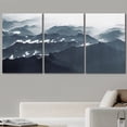 thumbnail image 2 of wall26 Canvas Print Wall Art Set Aerial View Duotone Mountain Range Nature Wilderness Photography Realism Rustic Landscape Colorful Cool for Living Room, Bedroom, Office - 16"x24" x 3, 2 of 5