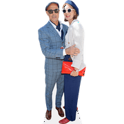 Felicity Blunt And Stanley Tucci (Duo 3) Mini Celebrity Cutout Standee