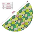 thumbnail image 3 of KLL 30" Christmas Tree Skirt Cartoon Koala Bear and Leaf Xmas Tree Skirts Mat for New Year Xmas Holiday Party Indoor Outdoor Home Decoration, 3 of 7
