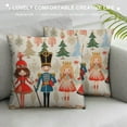 thumbnail image 3 of Nawypu  Christmas Pillow Cover Merry Christmas Nutcracker Decoration Holiday Farmhouse Winter Pillow Case Decor for Home Sofa Couch, 3 of 5