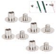 thumbnail image 1 of 10Pcs Chicago Screws Assorted Kit, Knurled Flat Head Rivets Stud Fasteners, Hardware Accessories with Small Size for Belts Backpacks Furnitures, 1 of 7