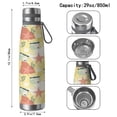 thumbnail image 3 of Modern 29oz Stainless Steel Insulated Thermos with Tea Filter, 360° Printed Travel Bottle, Leakproof BPA-Free Flask with Anti-Slip Base, 304 Inner & 201 Outer, Vacuum Cup, 3 of 6