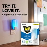 Raid Essentials Flying Insect Light Trap Starter Kit, Electric Flying Insect Trap & Refill