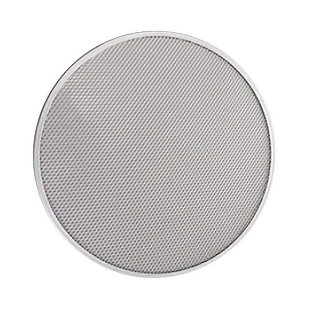 Engrosada de acero inoxidable perforada Pizza Pan Forma redonda Ideal para hornear pantalla para Pizzas