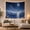 Moon Horizon, variant on Full Moon Over Starry Night Ocean, Calming Celestial Art for Ocean Lovers, Ocean Night Wall Art, Housewarming Gift, Tapestry Wall Hanging for Bedroom, Living Room and Dorm