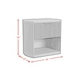 thumbnail image 6 of Sutton 1-Drawer Nightstand with Touch Light in Dark Brown LED, 6 of 7