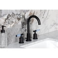 thumbnail image 4 of Kingston Brass FSC8920KPS Verona Widespread Bathroom Faucet with Brass Pop-Up, Matte Black, 4 of 7